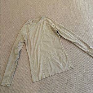 Figs Tan Long Sleeve Seamless Underscrub